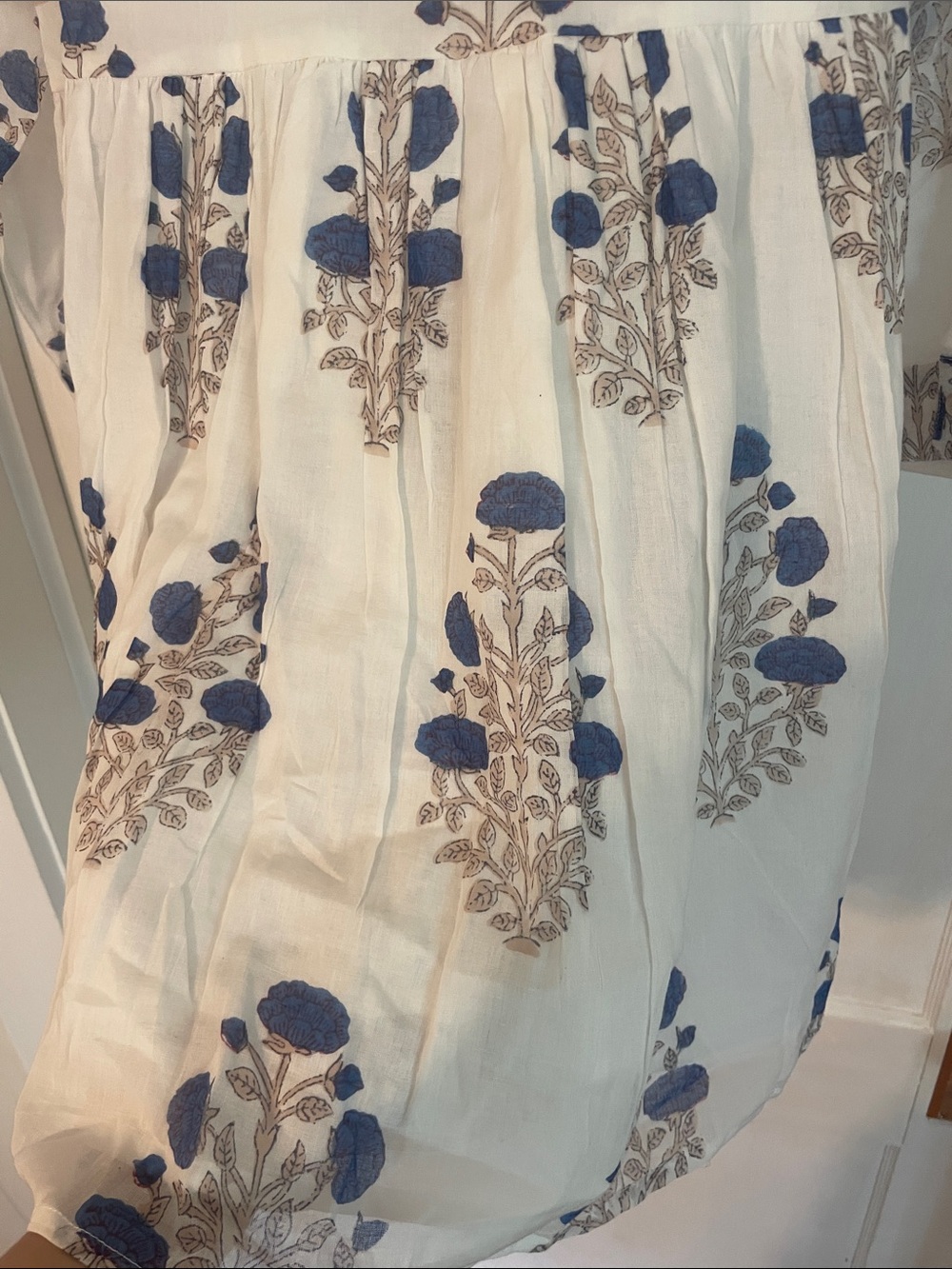 New Tuckernuck Oliphant Laguana Blue Long Sleeve Mini Shirt Dress size Large - Picture 11 of 15